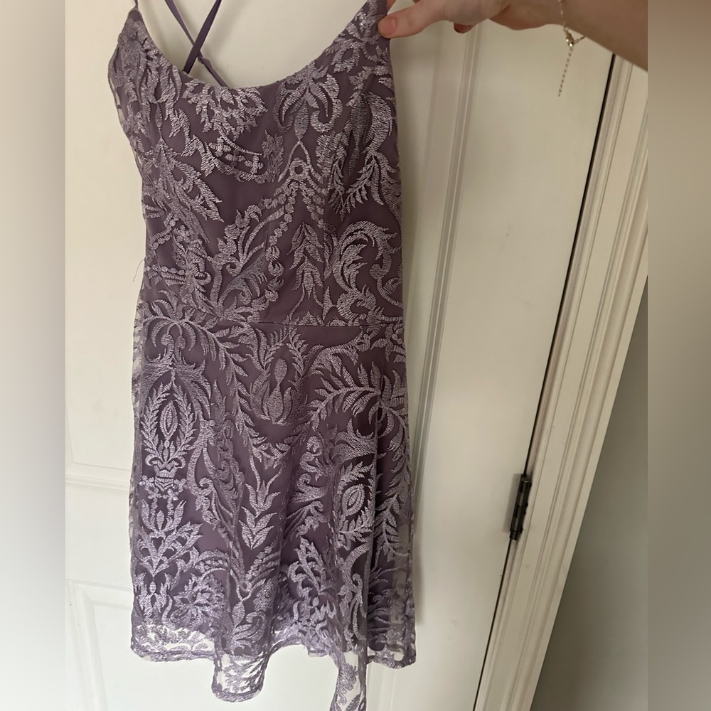 Purple formal dress